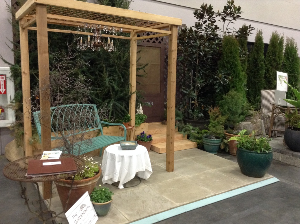The Gardensmith's garden vignette at the Yard Garden & Patio Show.